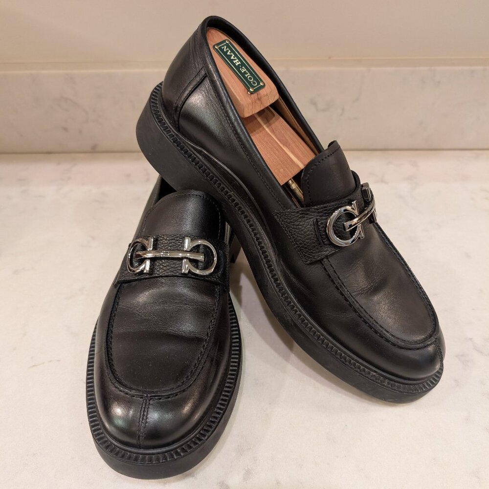 Ferragamo Dark Brown Metropolitan Moccasin Size 8.5